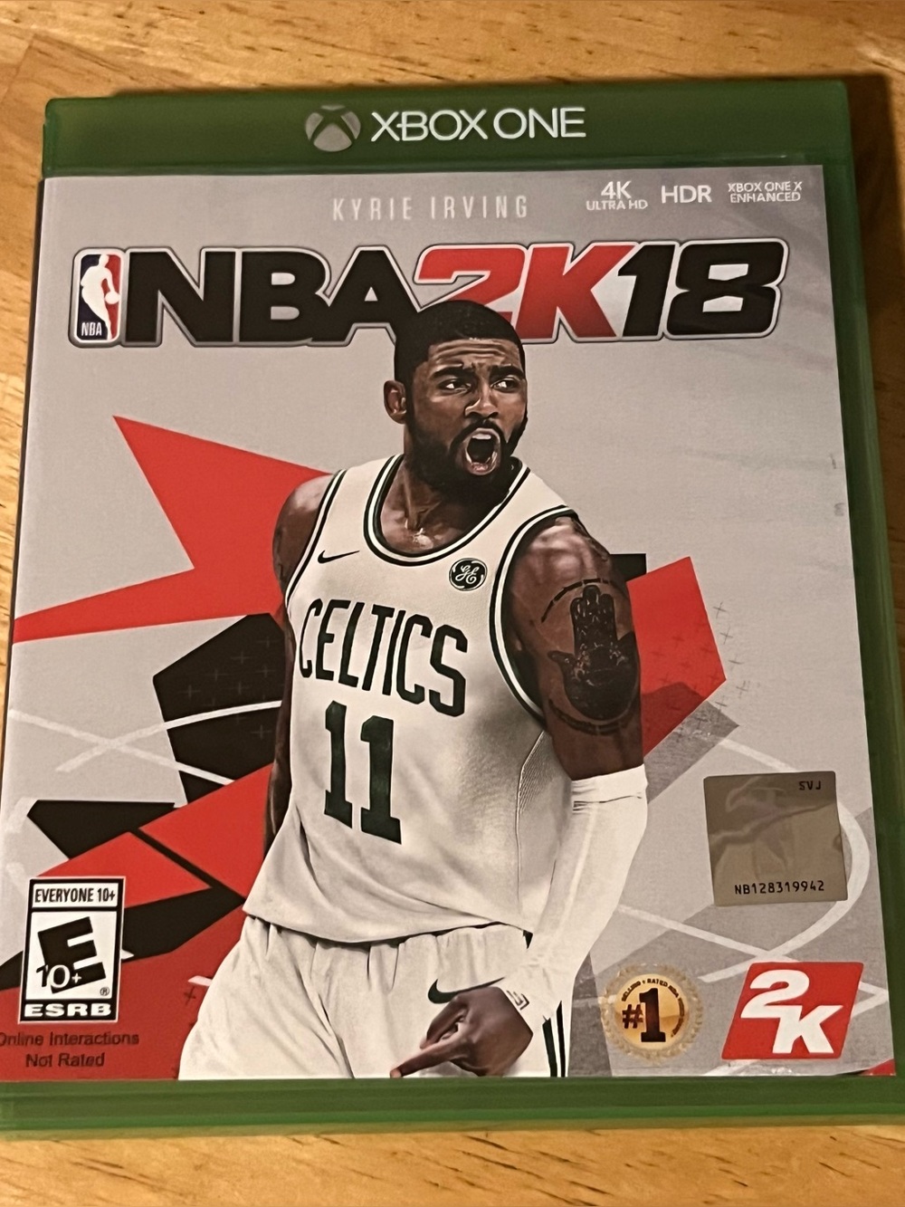 NBA 2K18 Xbox One Game - Kyrie Irving Cover (Green, White, Red)